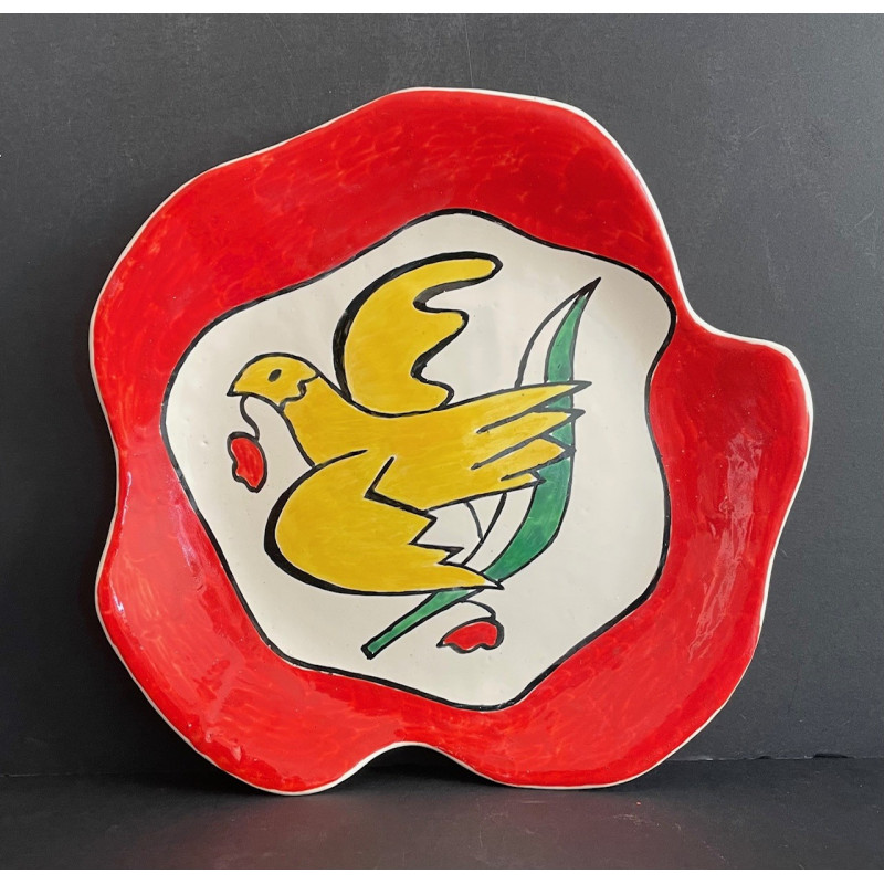 Assiette en faïence Roland Brice et Fernand Léger Biot