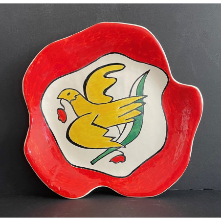 Assiette en faïence Roland Brice et Fernand Léger Biot