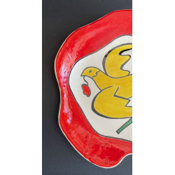 Assiette en faïence Roland Brice et Fernand Léger Biot