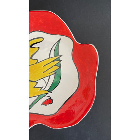 Assiette en faïence Roland Brice et Fernand Léger Biot