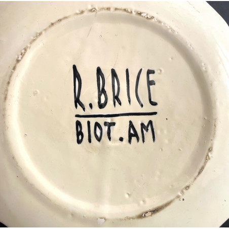 Assiette en faïence Roland Brice et Fernand Léger Biot