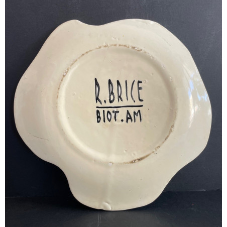 Assiette en faïence Roland Brice et Fernand Léger Biot
