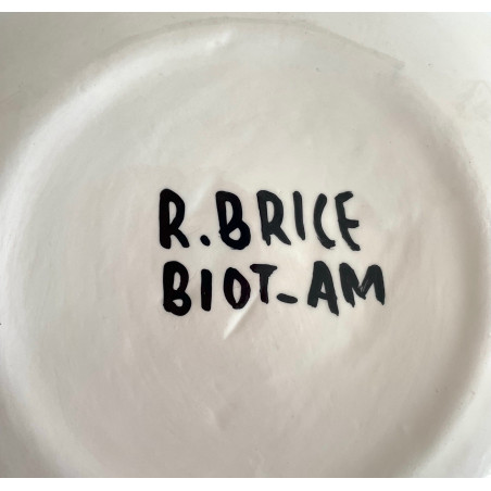 Assiette en faïence Roland Brice et Fernand Léger