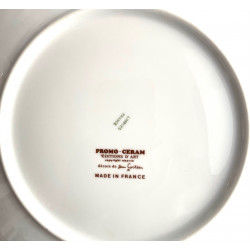 Assiette en porcelaine de Limoges dessin de Jean Cocteau