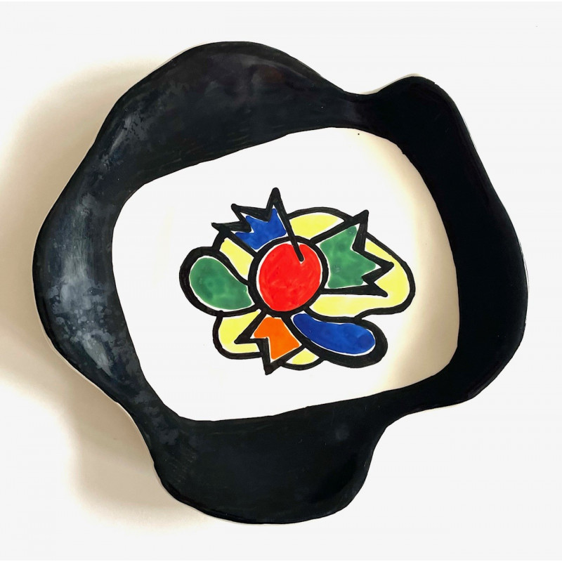 Assiette en faïence Roland Brice et Fernand Léger Biot