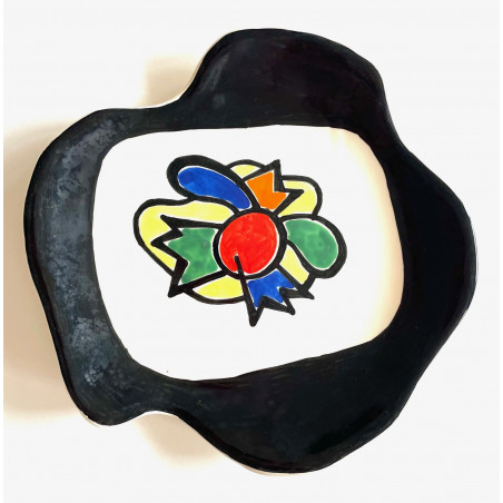 Assiette en faïence Roland Brice et Fernand Léger Biot