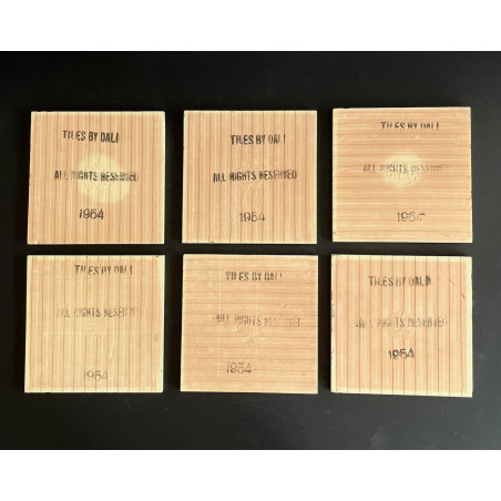 "The Catalan Suite" series of 6 ceramic tiles by Salvador Dali, 1954