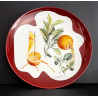 Large Limoges Porcelain Dish "erotic Grapefruit" By Salvador Dali