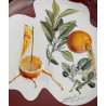 Large Limoges Porcelain Dish "erotic Grapefruit" By Salvador Dali