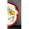 Large Limoges Porcelain Dish "erotic Grapefruit" By Salvador Dali