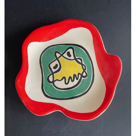 Assiette en faïence Roland Brice et Fernand Léger Biot