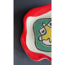 Assiette en faïence Roland Brice et Fernand Léger Biot
