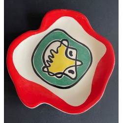 Assiette en faïence Roland Brice et Fernand Léger Biot