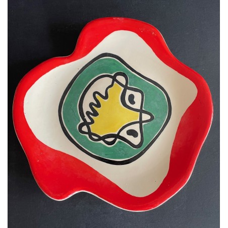 Assiette en faïence Roland Brice et Fernand Léger Biot