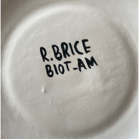 Assiette en faïence Roland Brice et Fernand Léger Biot