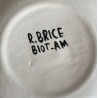 Assiette en faïence Roland Brice et Fernand Léger Biot