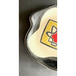 Assiette en faïence Roland Brice et Fernand Léger Biot