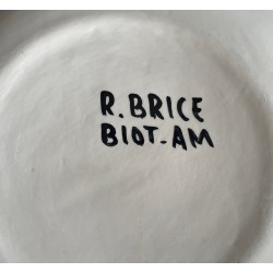 Assiette en faïence Roland Brice et Fernand Léger Biot