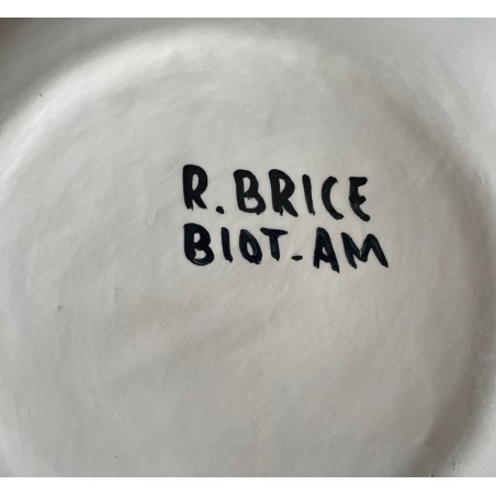 Assiette en faïence Roland Brice et Fernand Léger Biot