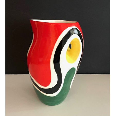 VASE PICHET EN FAÏENCE ROLAND BRICE ET FERNAND LÉGER BIOT