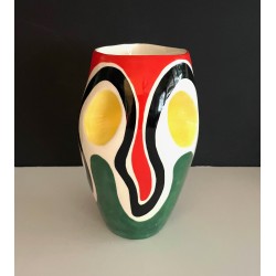 VASE PICHET EN FAÏENCE ROLAND BRICE ET FERNAND LÉGER BIOT