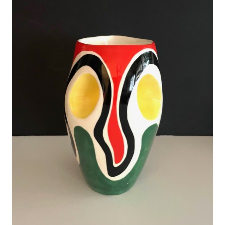 VASE PICHET EN FAÏENCE ROLAND BRICE ET FERNAND LÉGER BIOT