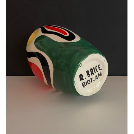 VASE PICHET EN FAÏENCE ROLAND BRICE ET FERNAND LÉGER BIOT