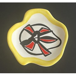 Earthenware plate by Roland Brice and Fernand Léger Biot