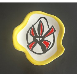 Earthenware plate by Roland Brice and Fernand Léger Biot