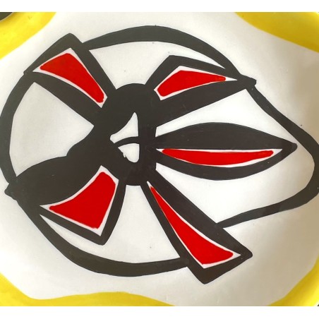 Earthenware plate by Roland Brice and Fernand Léger Biot