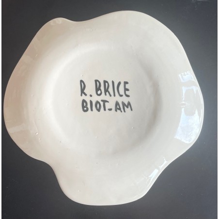Earthenware plate by Roland Brice and Fernand Léger Biot