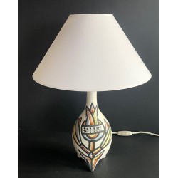 Earthenware table lamp by Roger Capron Vallauris, 1950s