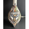 Earthenware table lamp by Roger Capron Vallauris, 1950s