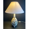 Earthenware table lamp by Roger Capron Vallauris, 1950s