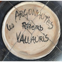 "Back from fishing" large dish by Les Argonautes Vallauris