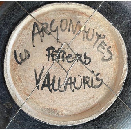 "Back from fishing" large dish by Les Argonautes Vallauris