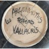 "Back from fishing" large dish by Les Argonautes Vallauris
