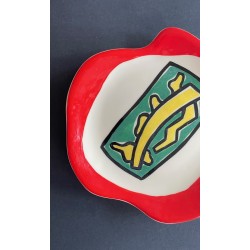 Assiette en faïence Roland brice et Fernand Léger Biot