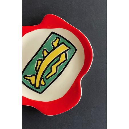 Assiette en faïence Roland brice et Fernand Léger Biot