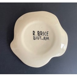 Assiette en faïence Roland brice et Fernand Léger Biot