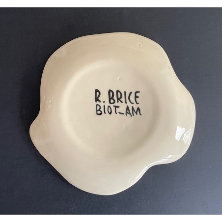 Assiette en faïence Roland brice et Fernand Léger Biot