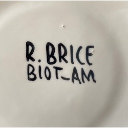 Assiette en faïence Roland brice et Fernand Léger Biot