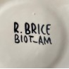Assiette en faïence Roland brice et Fernand Léger Biot