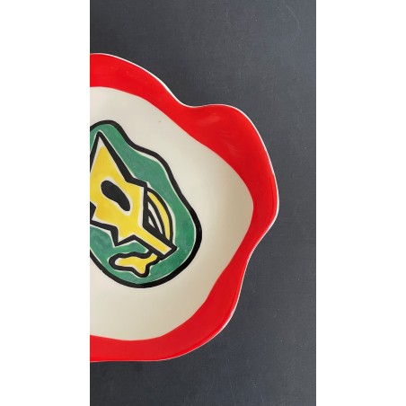 Earthenware plate by Roland Brice and Fernand Léger Biot Earthenware plate by Roland Brice and Fernand Léger Biot