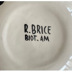 Earthenware plate by Roland Brice and Fernand Léger Biot