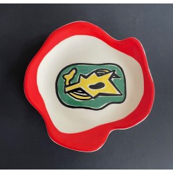 Earthenware plate by Roland Brice and Fernand Léger Biot