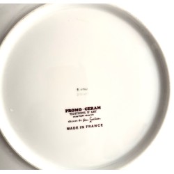 Assiette en porcelaine de Limoges dessin de Jean Cocteau