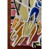 "Les Acrobates" bas-relief en céramique par Roland Brice 1959