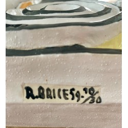 "Les Acrobates" bas-relief en céramique par Roland Brice 1959