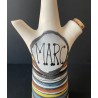 Bouteille en faïence "marc" par Roger Capron à Vallauris